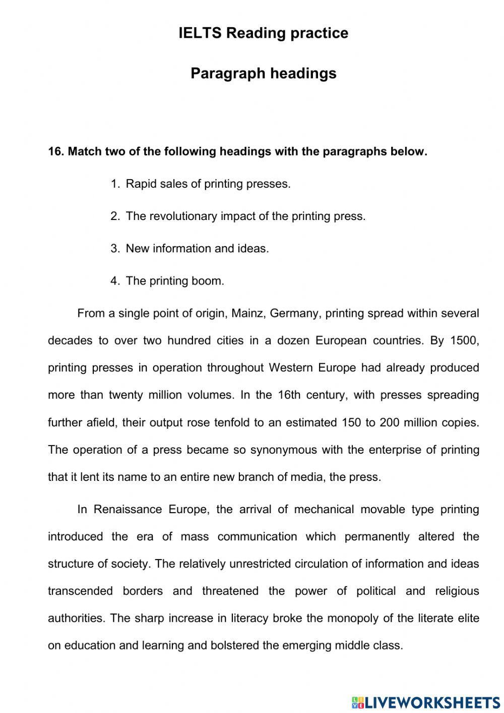 Paragraph Heading 16