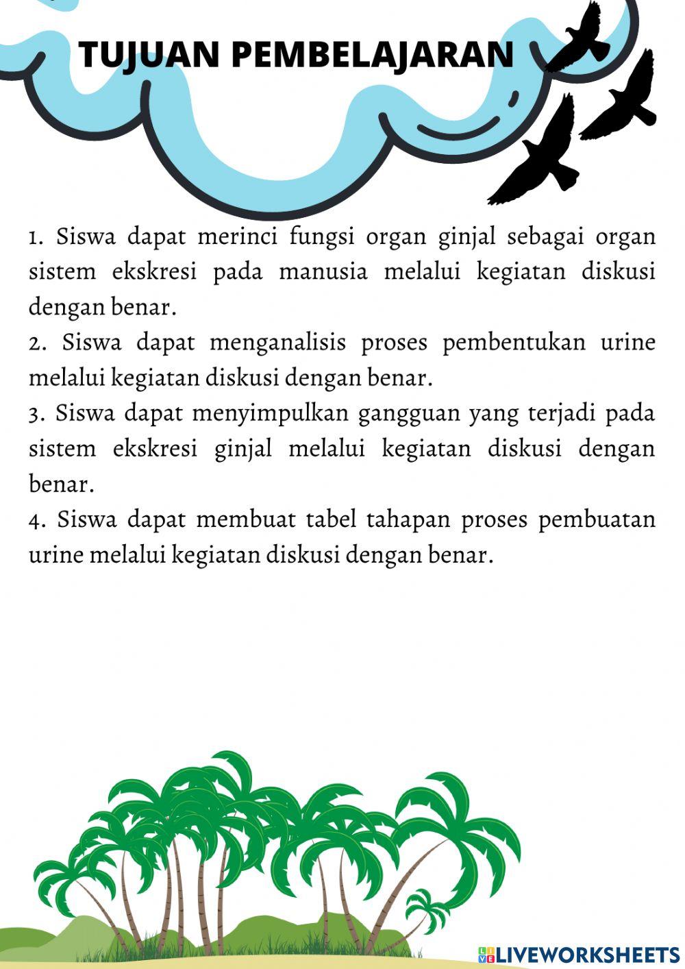 E-LKPD Ginjal Sebagai Organ Sistem Ekskresi