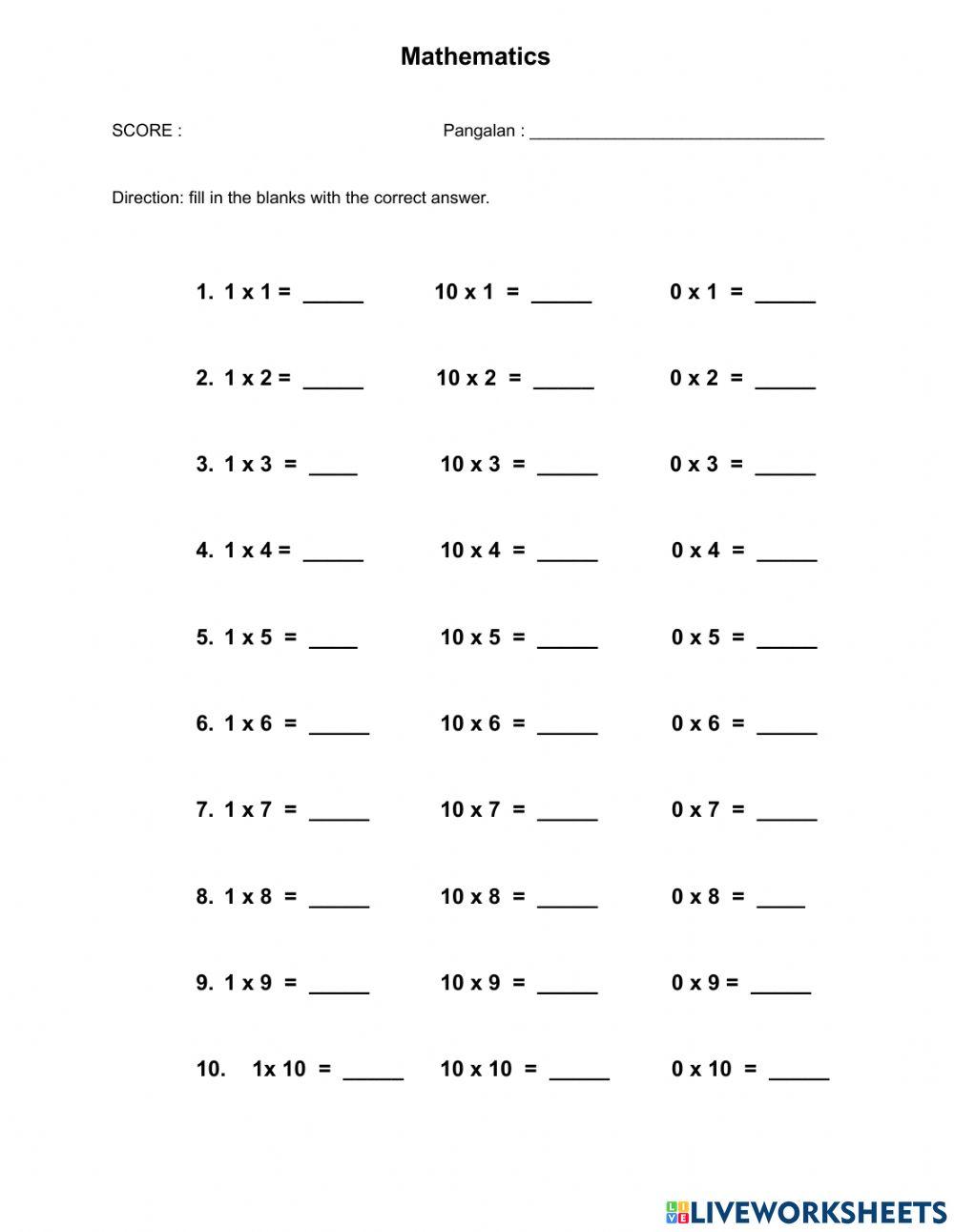 Multiplication Multiplication
