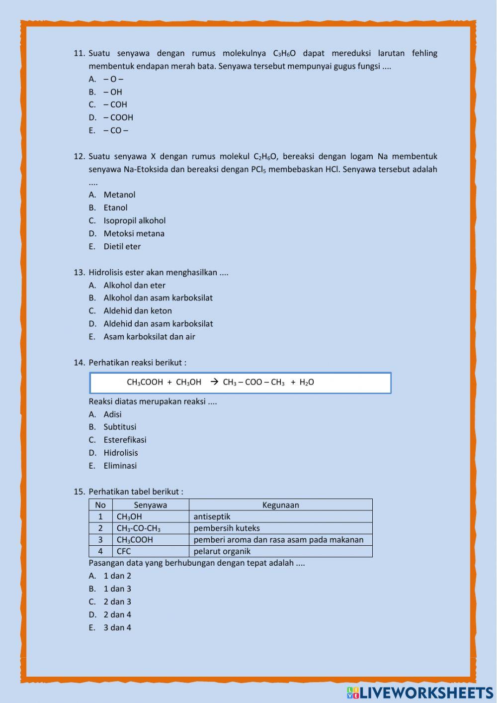 UH Senyawa Turunan Alkana