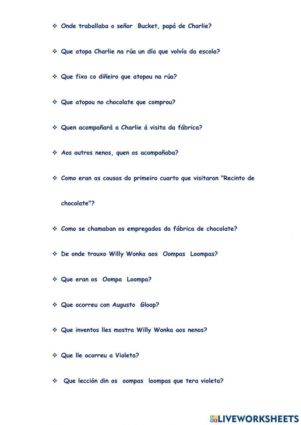 Charlie e a fábrica de chocolate 1