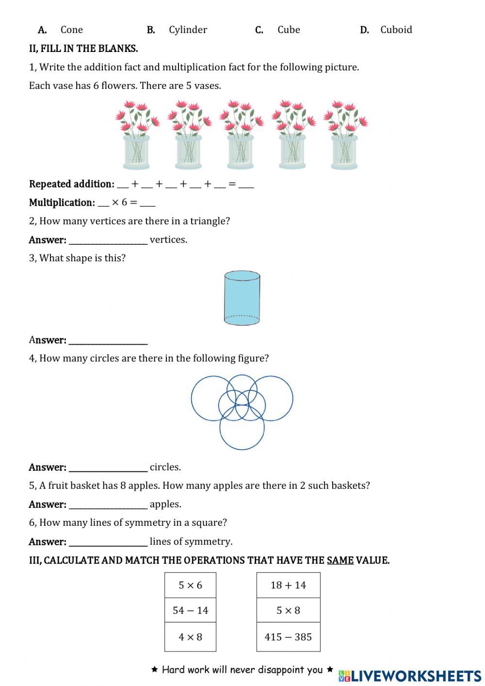 Revision for Midterm test 2
