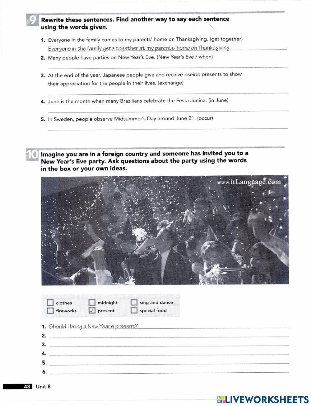 Time to Celebrate. Part 2