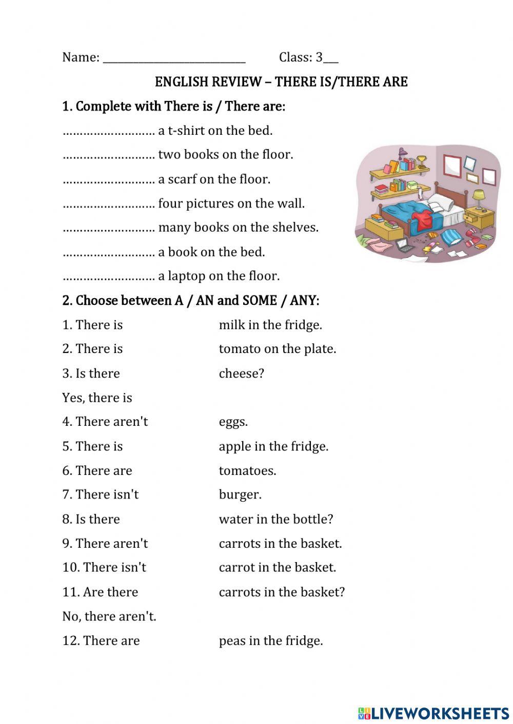 Grade 5 - Review There is-There are