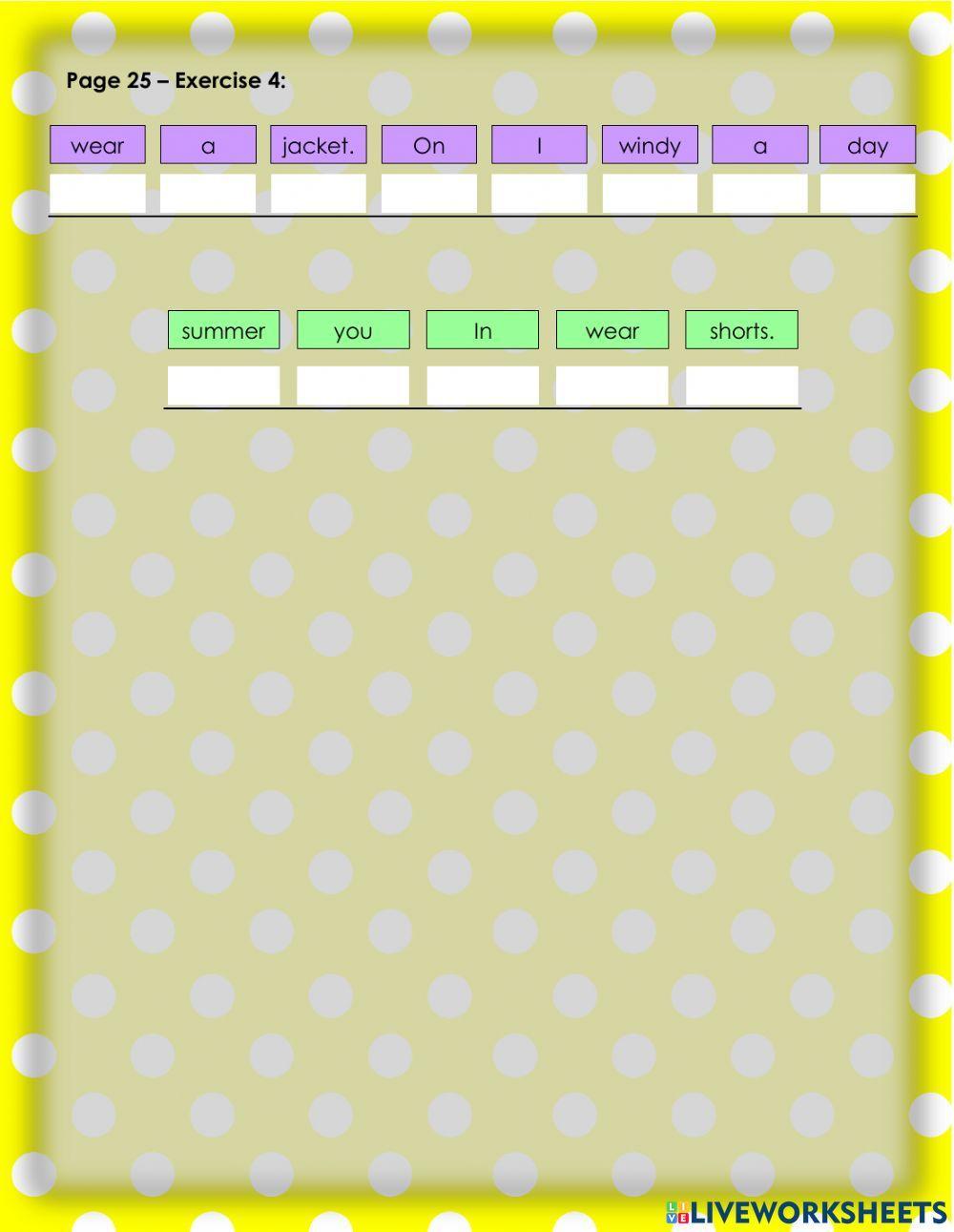 What can I wear? 1 - 1.3.4°