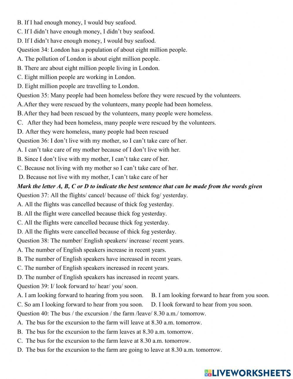 Grade 8- Mid term 2- Test 1