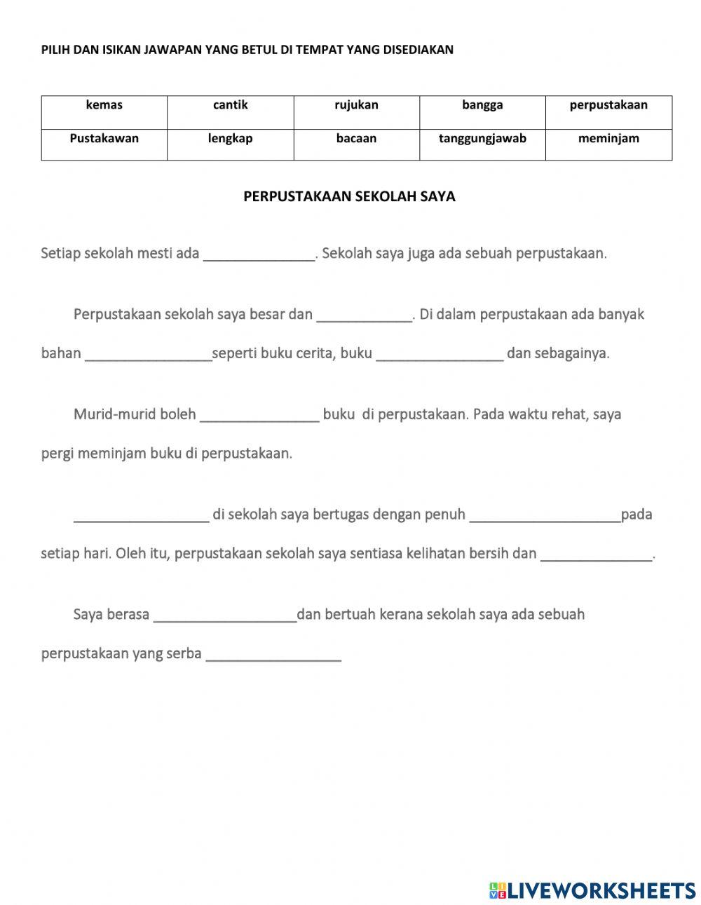 Perpustakaan Sekolah Saya