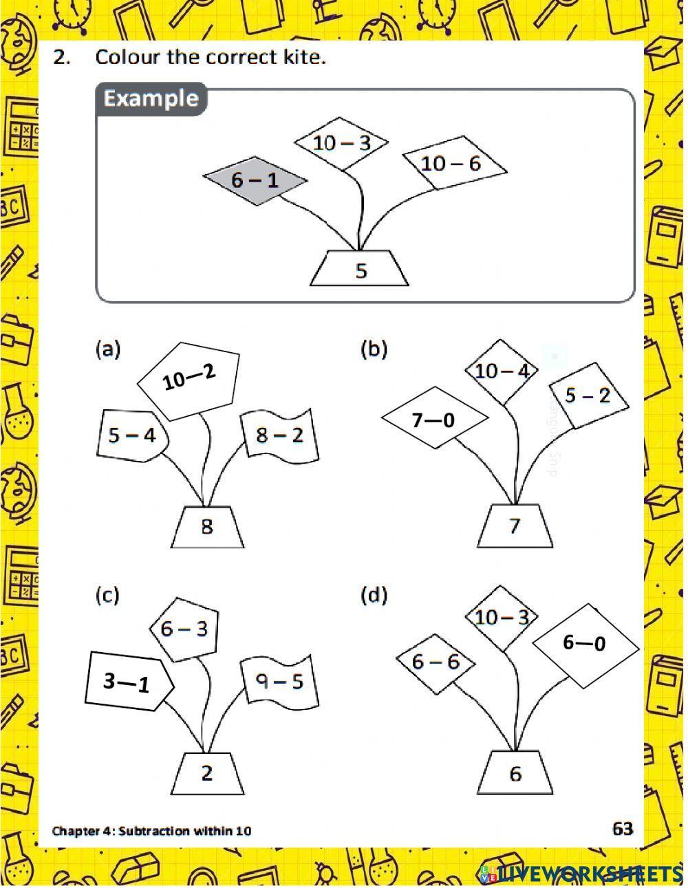 2 WB p62-63 Subtracting by Counting Back 2 WB p62-63 Subtracting by Counting Back