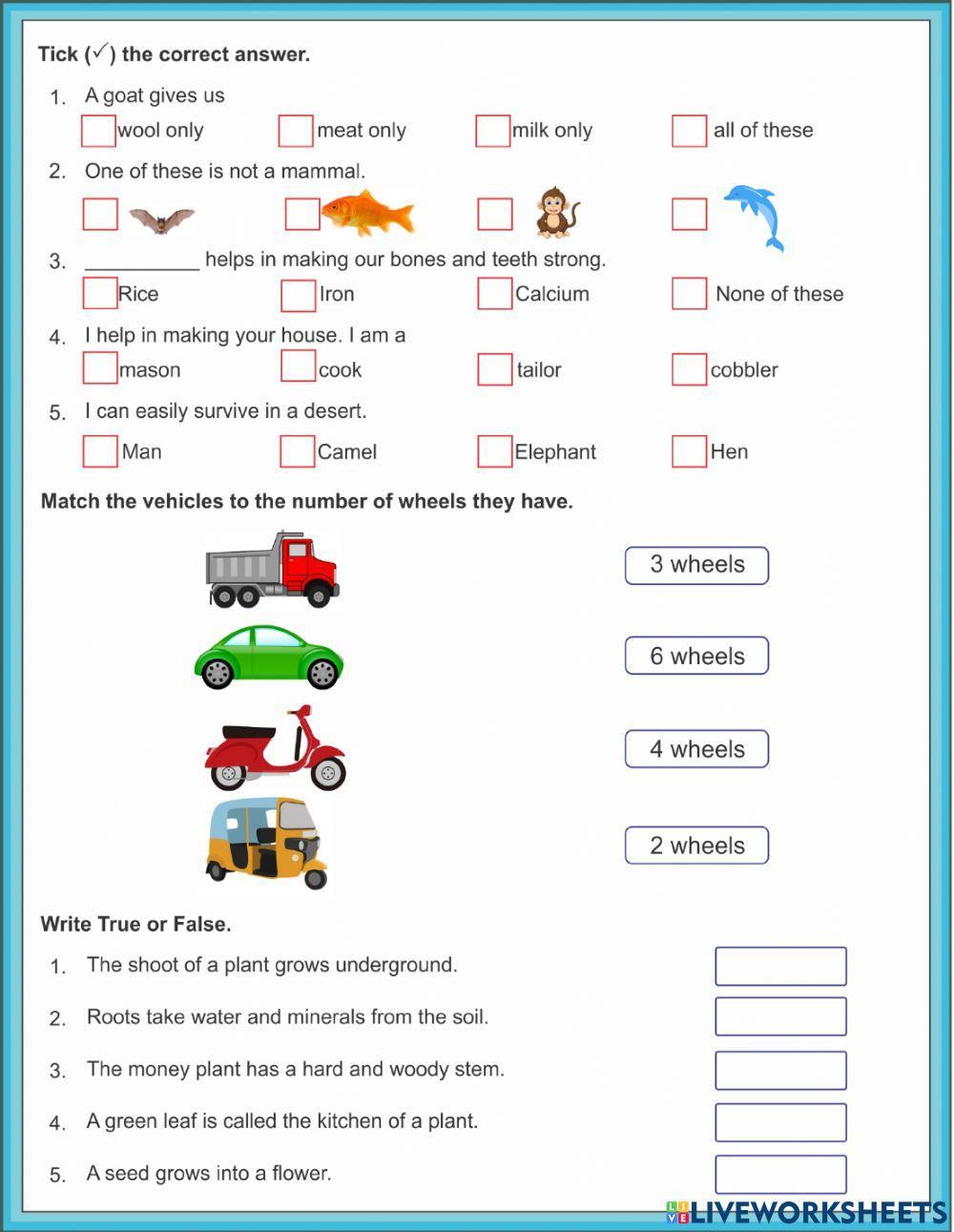 3RD CLASS SCIENCE QUESION PAPER 