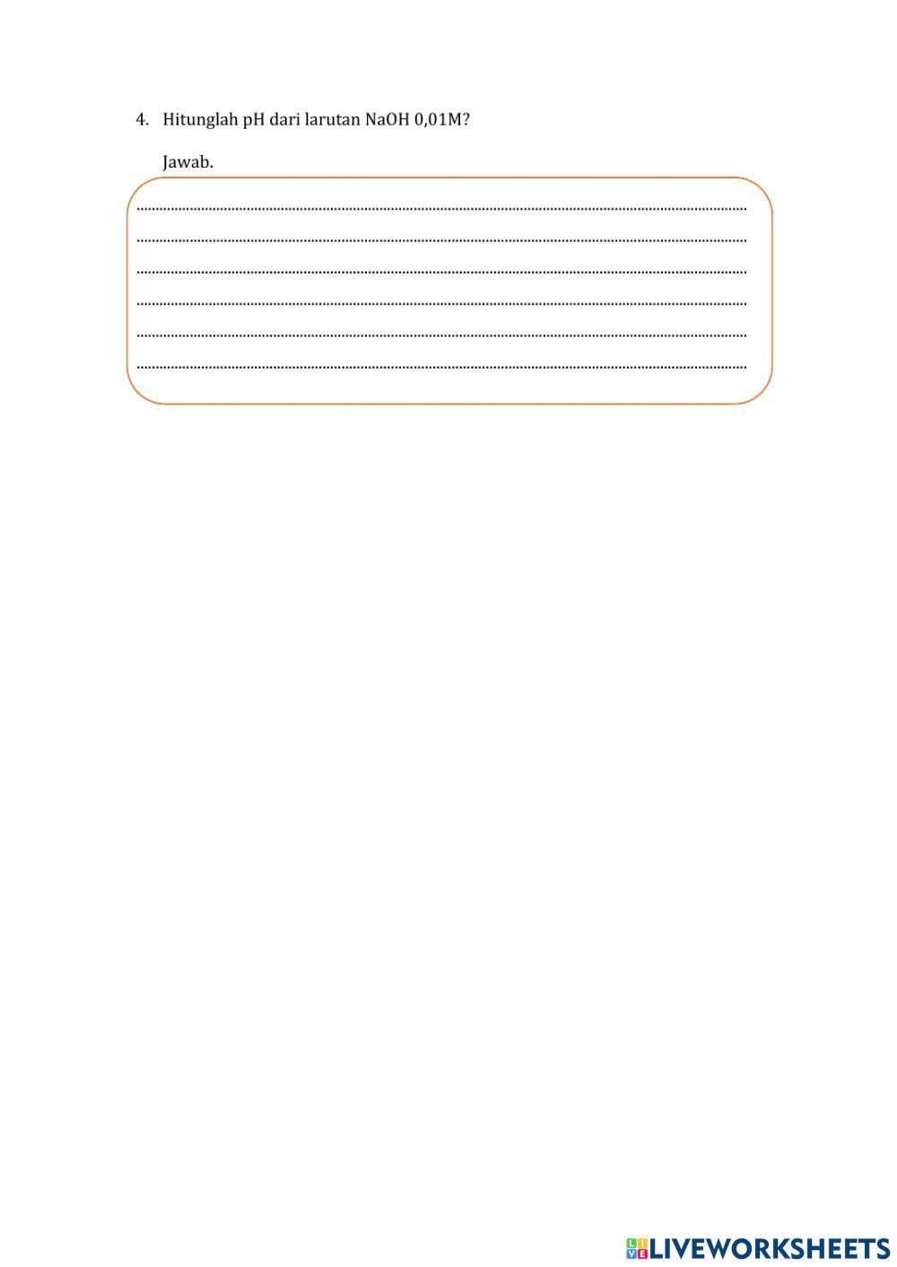 LKPD KONVENSIONAL KONSEP pH, pOH, pKw