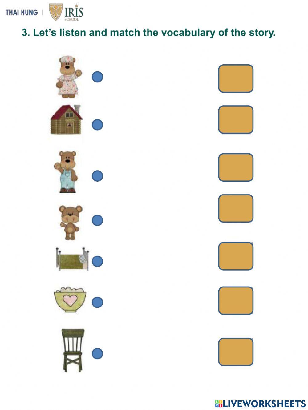 Rainbow-Worksheet about Goldilocks and The Three Bears 2 Rainbow-Worksheet about Goldilocks and The Three Bears 2