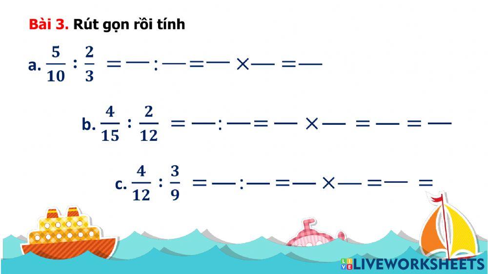 BTHN-Phép chia phân số