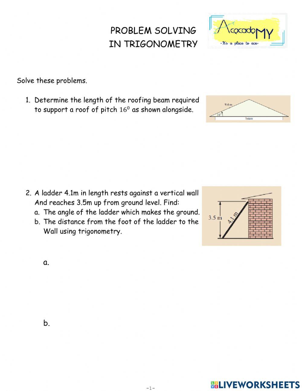 1905533 | Problem Solving Using Trigonometry | Yakub