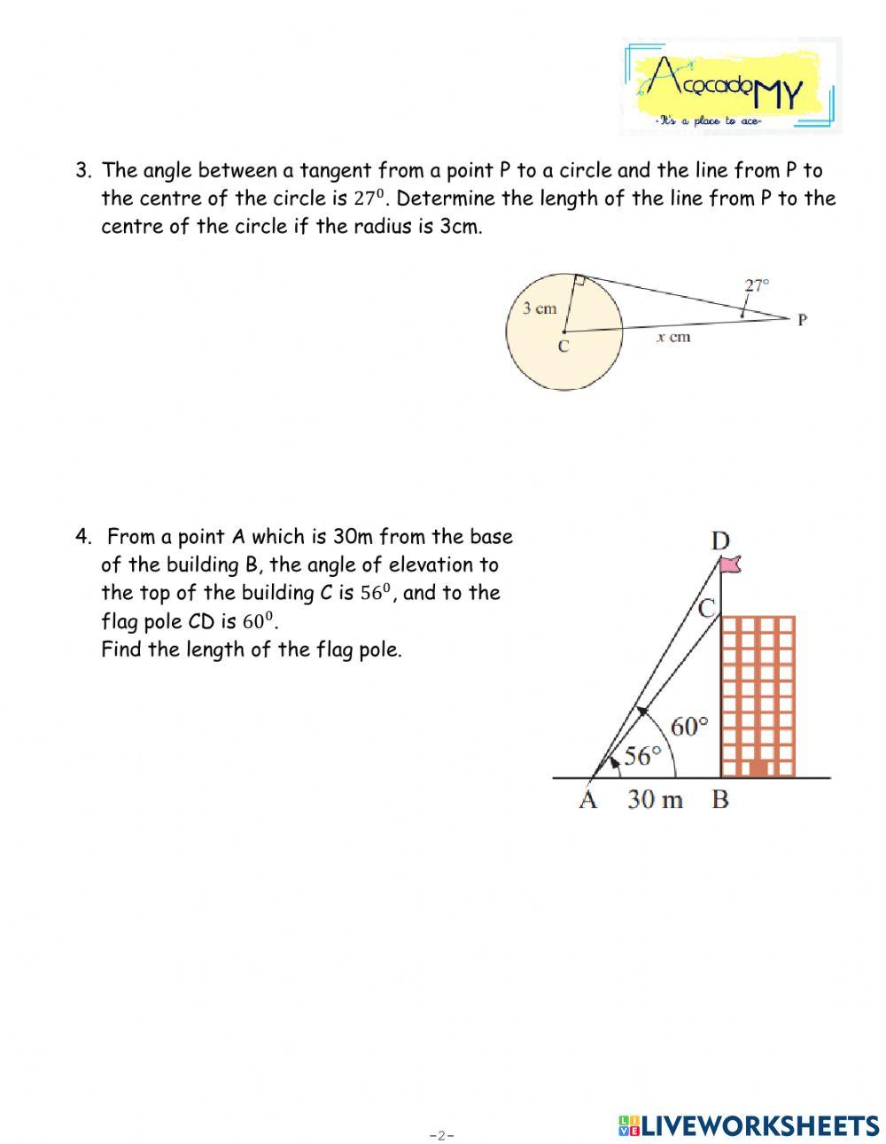 1905533 | Problem Solving Using Trigonometry | Yakub