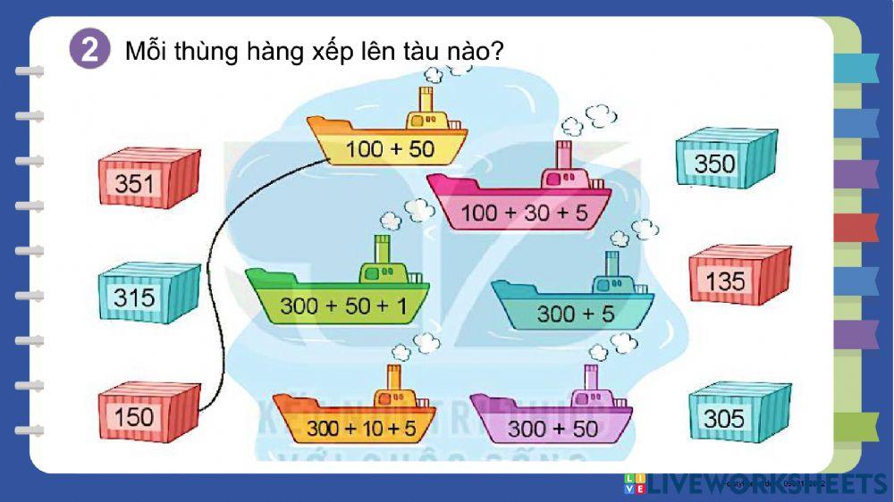 Bài 52: viết số thành tổng các trăm, chục, đơn vị