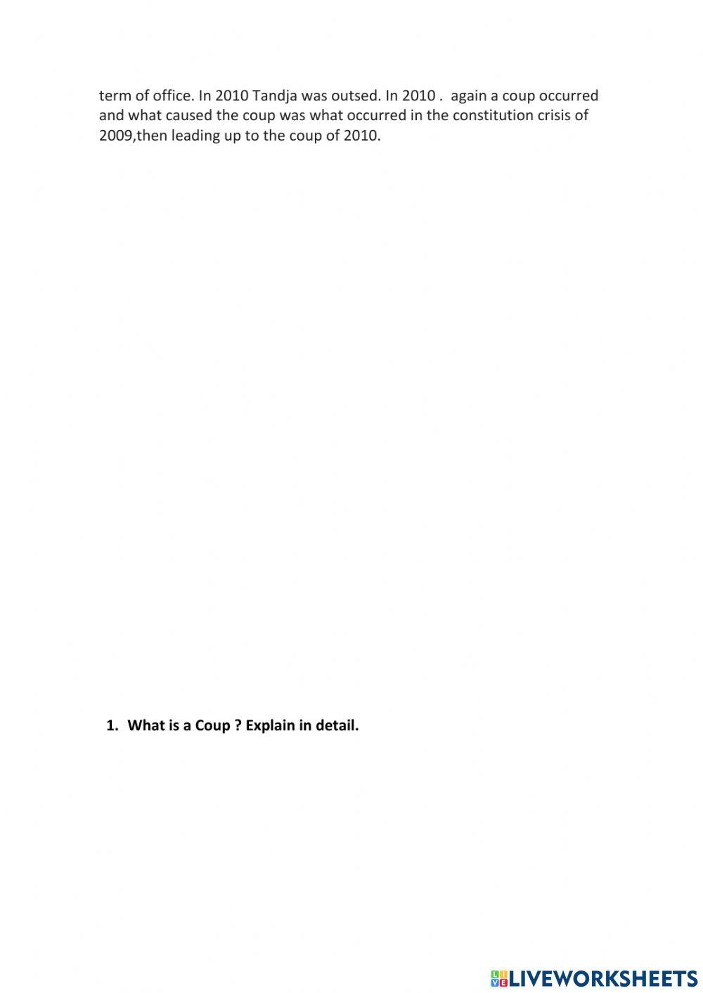 2010 Nigerian Coup d'etate