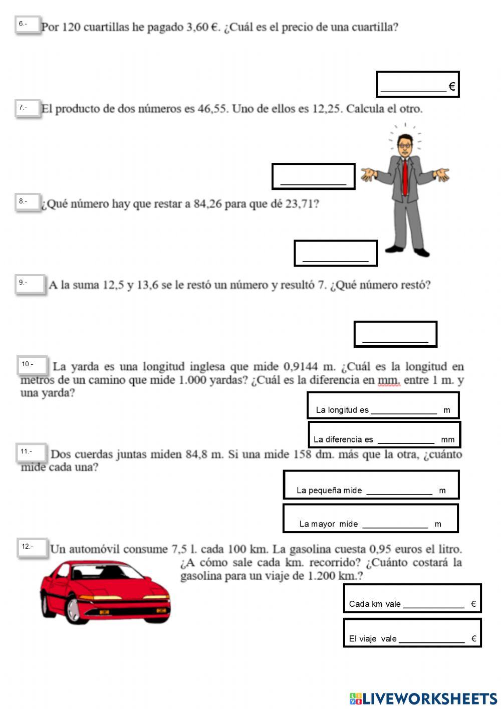 Números decimales 2