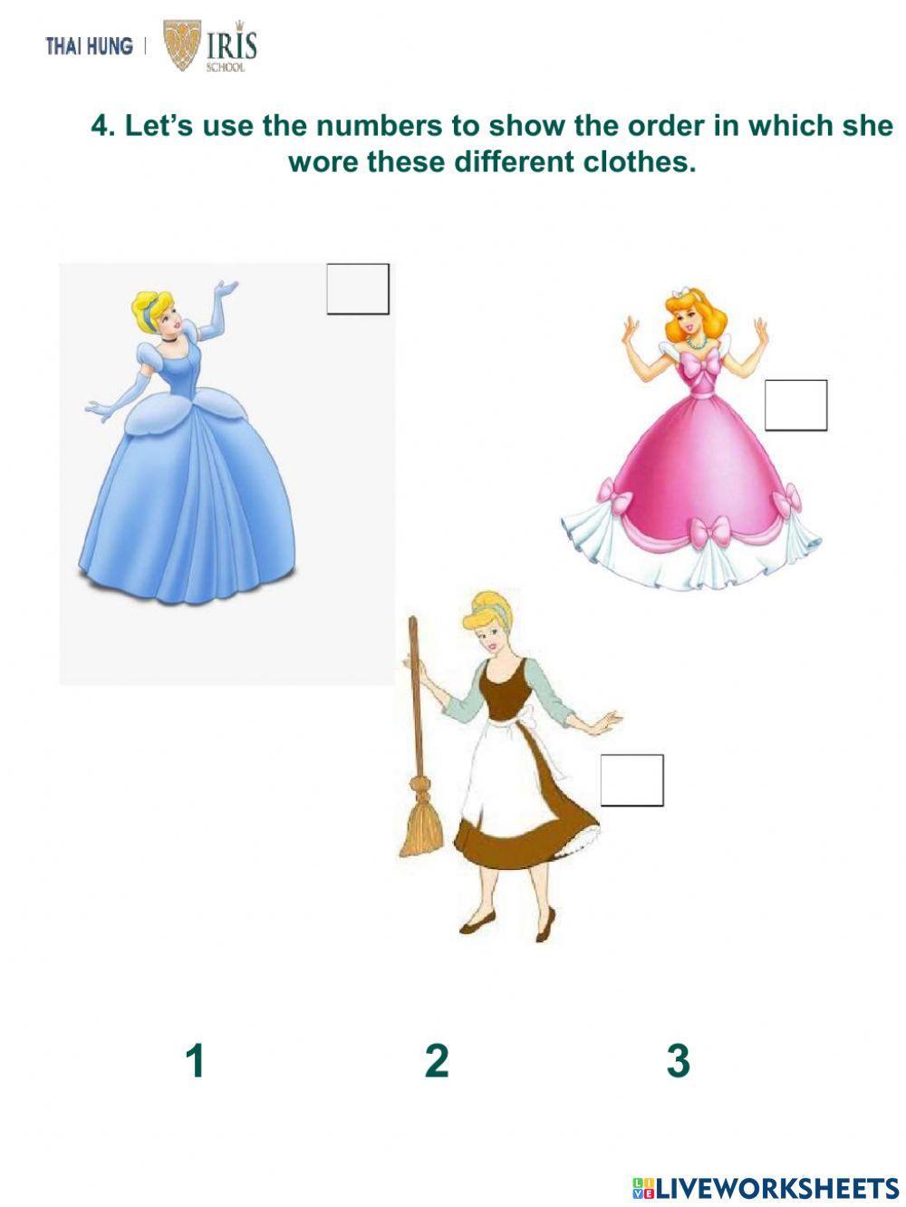 Sunny-Worksheet about Cinderella