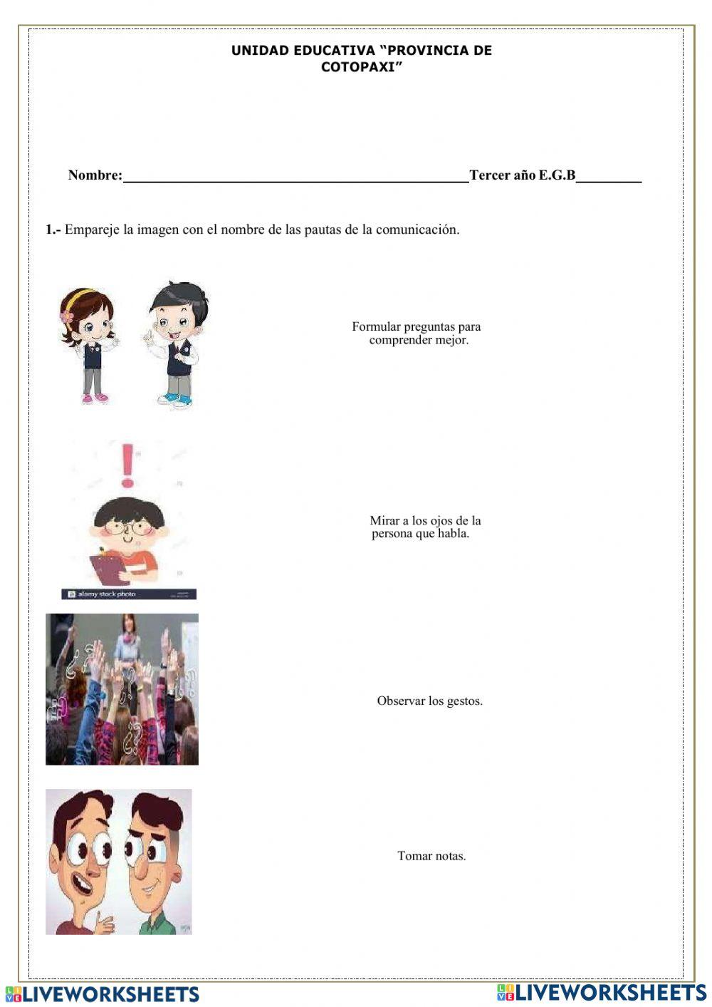 Pautas para la comunicación oral