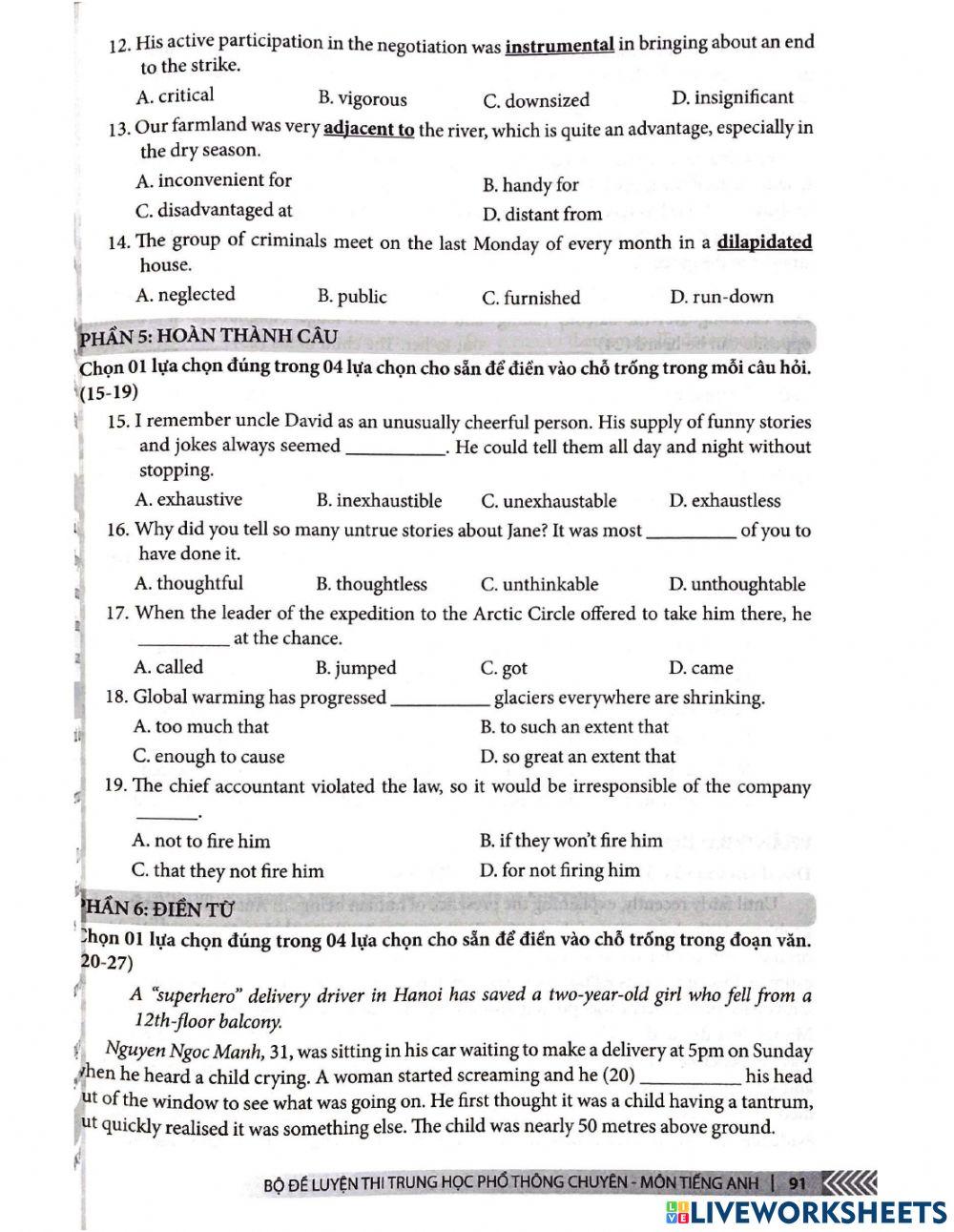 (CNN) Mock test 04 (part1)