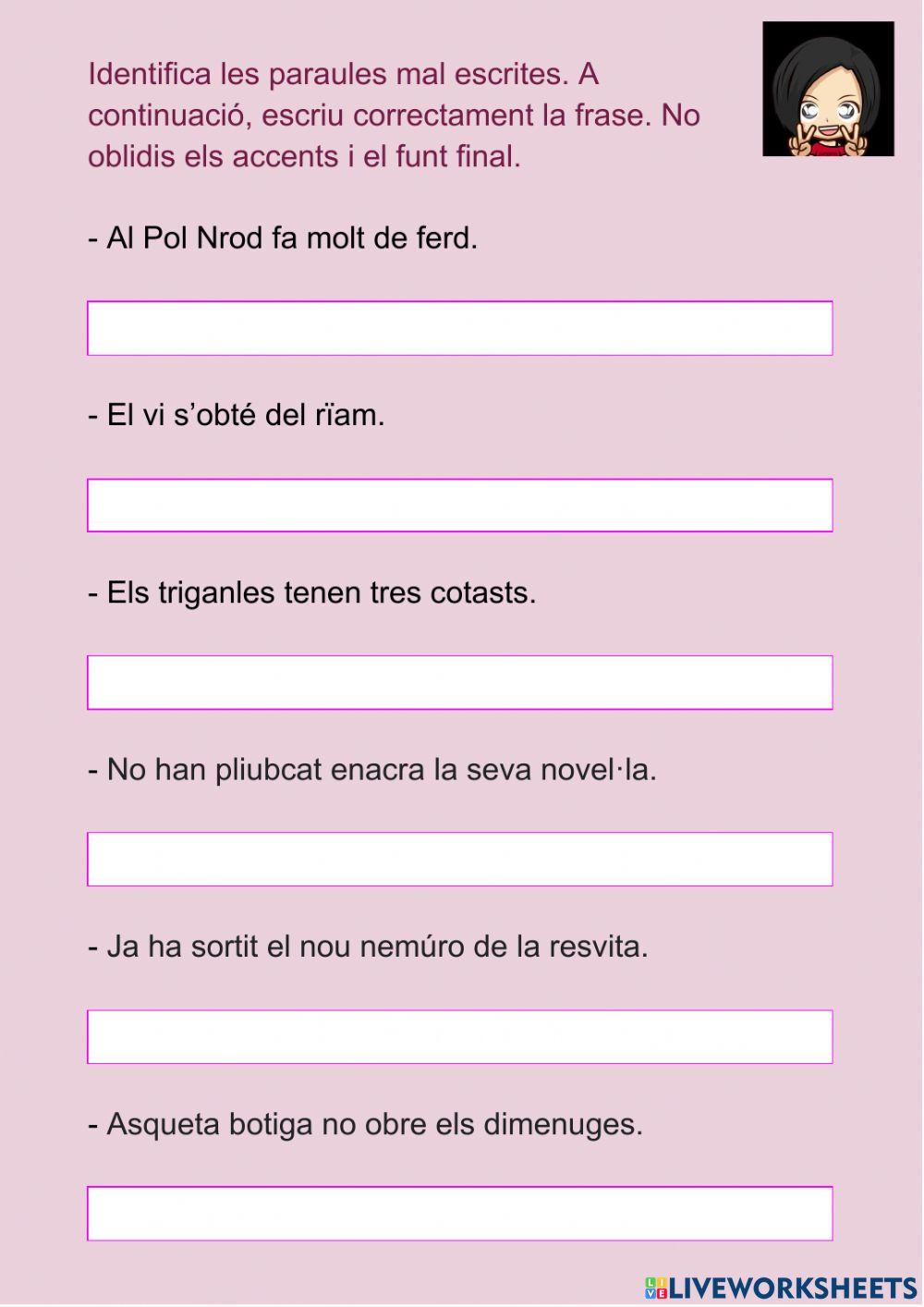 Palabras desordenadas en oraciones 07