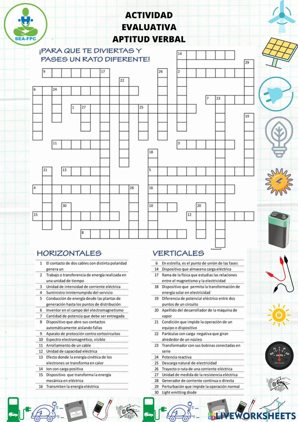 Crucigrama electrónico
