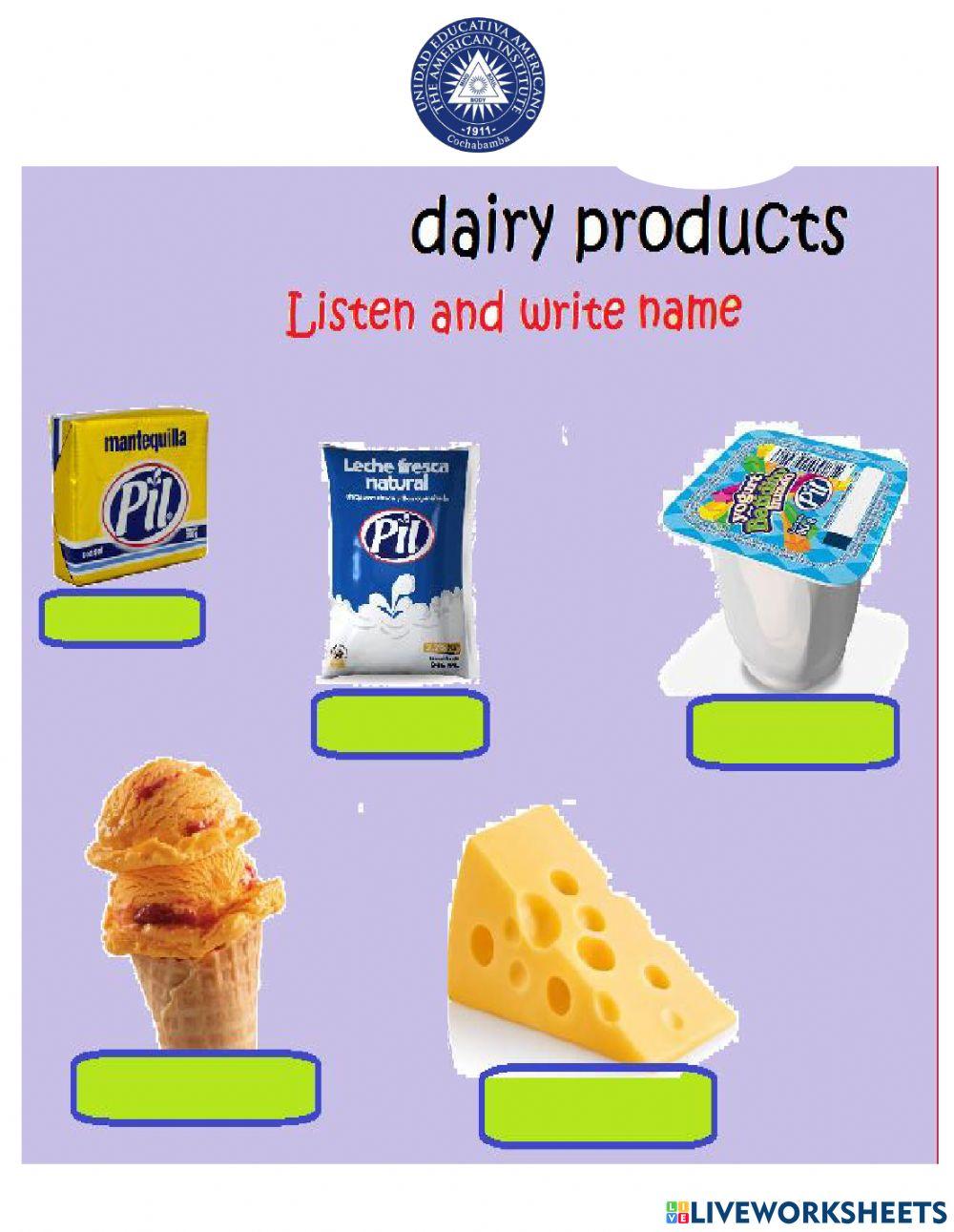 Dairy products