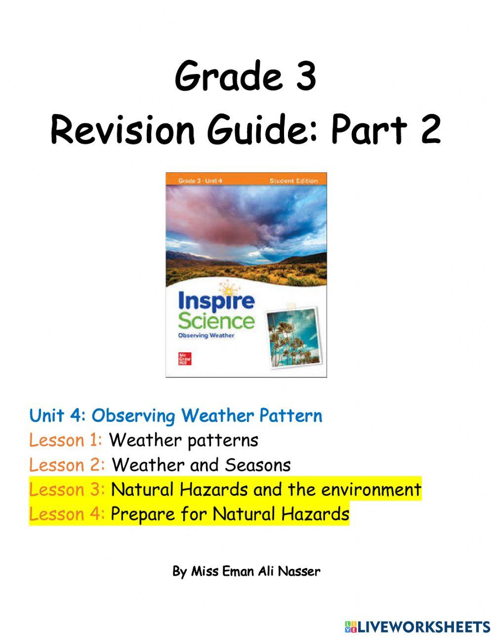 Unit 4 Revision - Part 2