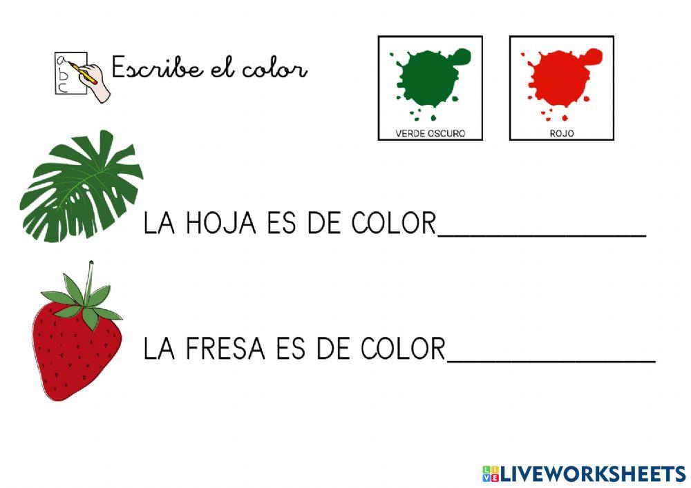 ¿de qué color es?