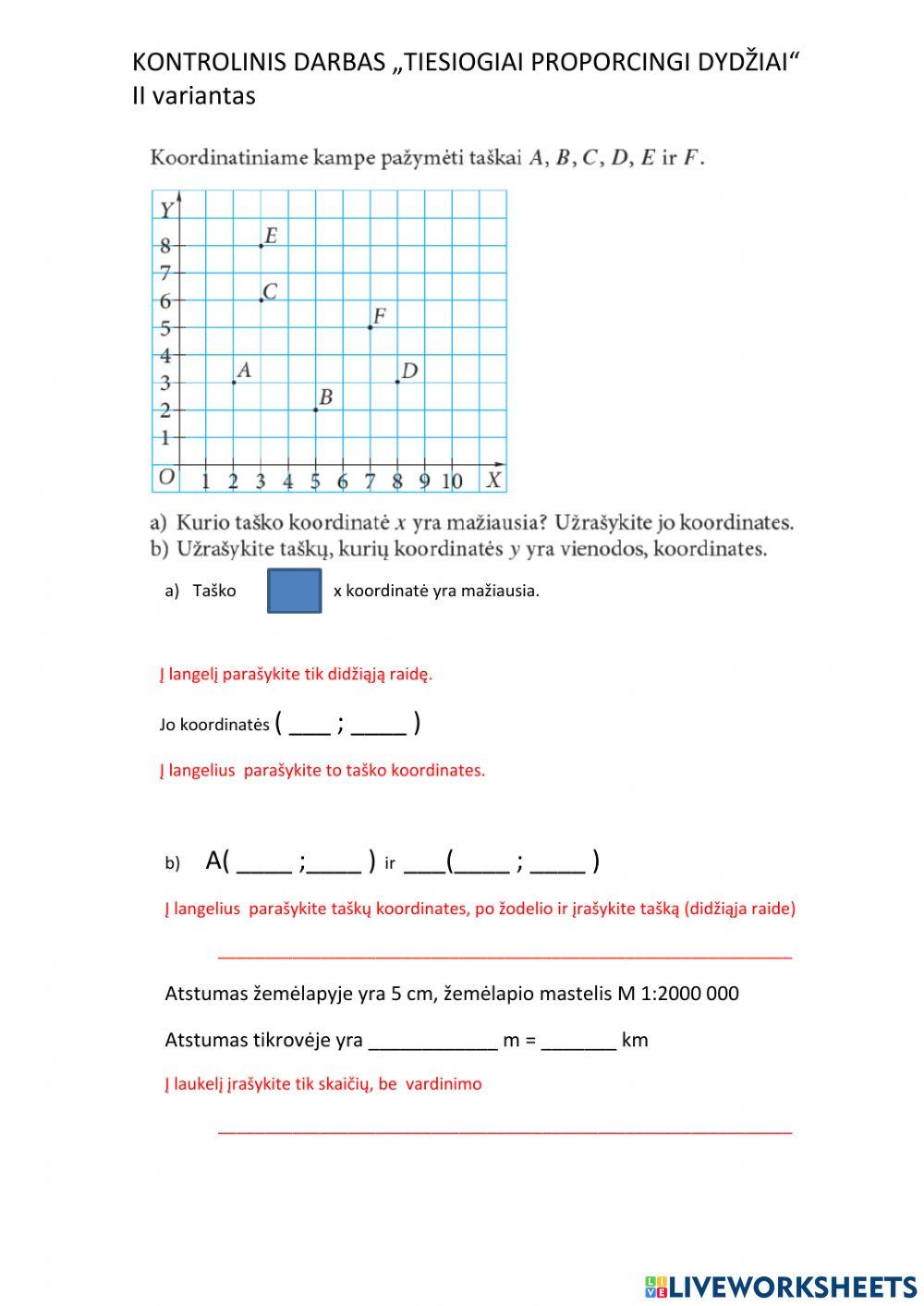 Tiesiogiai proporcingi dydžiai II var