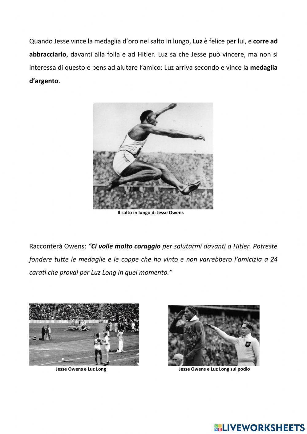Jesse Owens e Luz Long