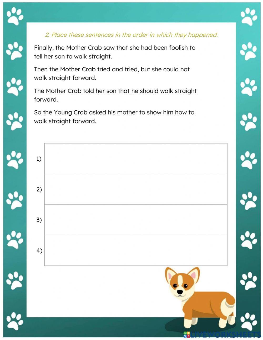 Sequencing Sentences