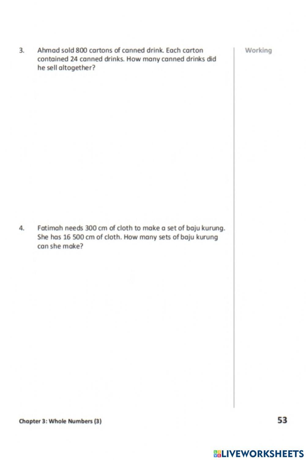 5A p53 worksheet Live Worksheets