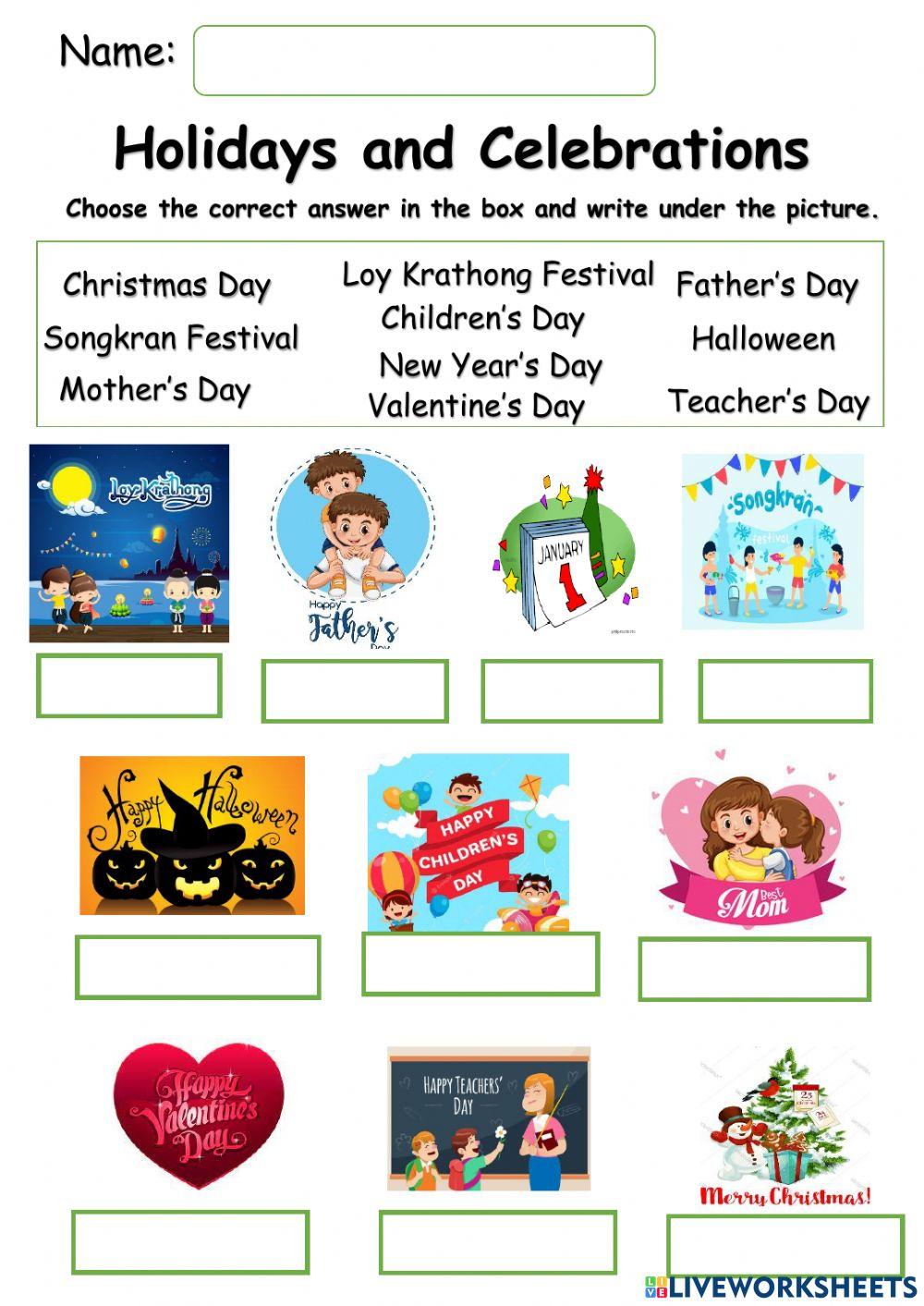 Holidays And Celebrations