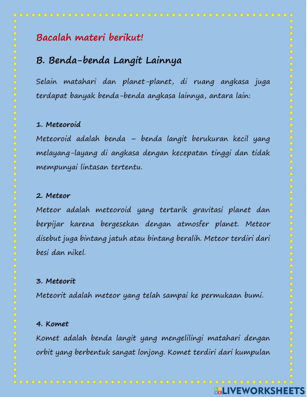 Benda Langit 2