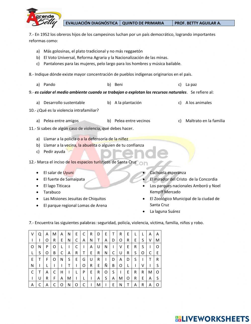 Diagnóstico sociales
