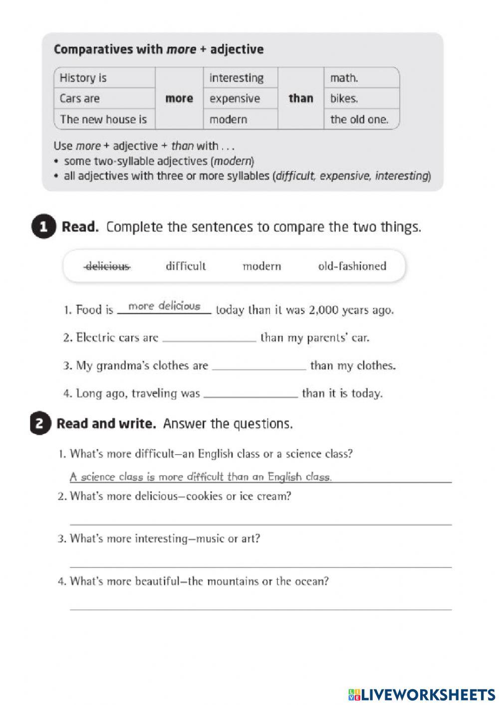 Activity in class: Feb 3rd