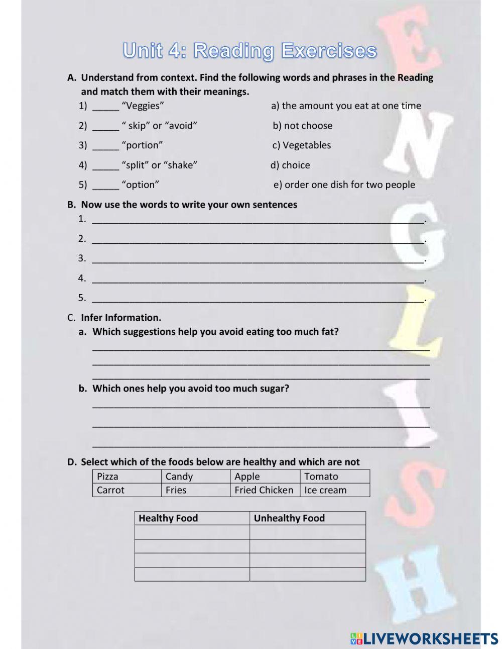 U4 Reading Excercise (L1)