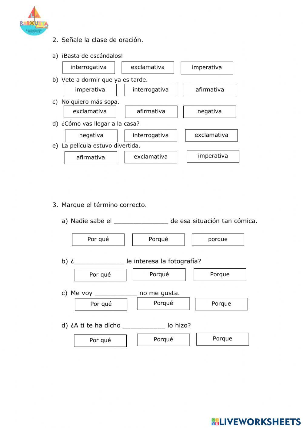 Lengua y Literatura 3er Parcial