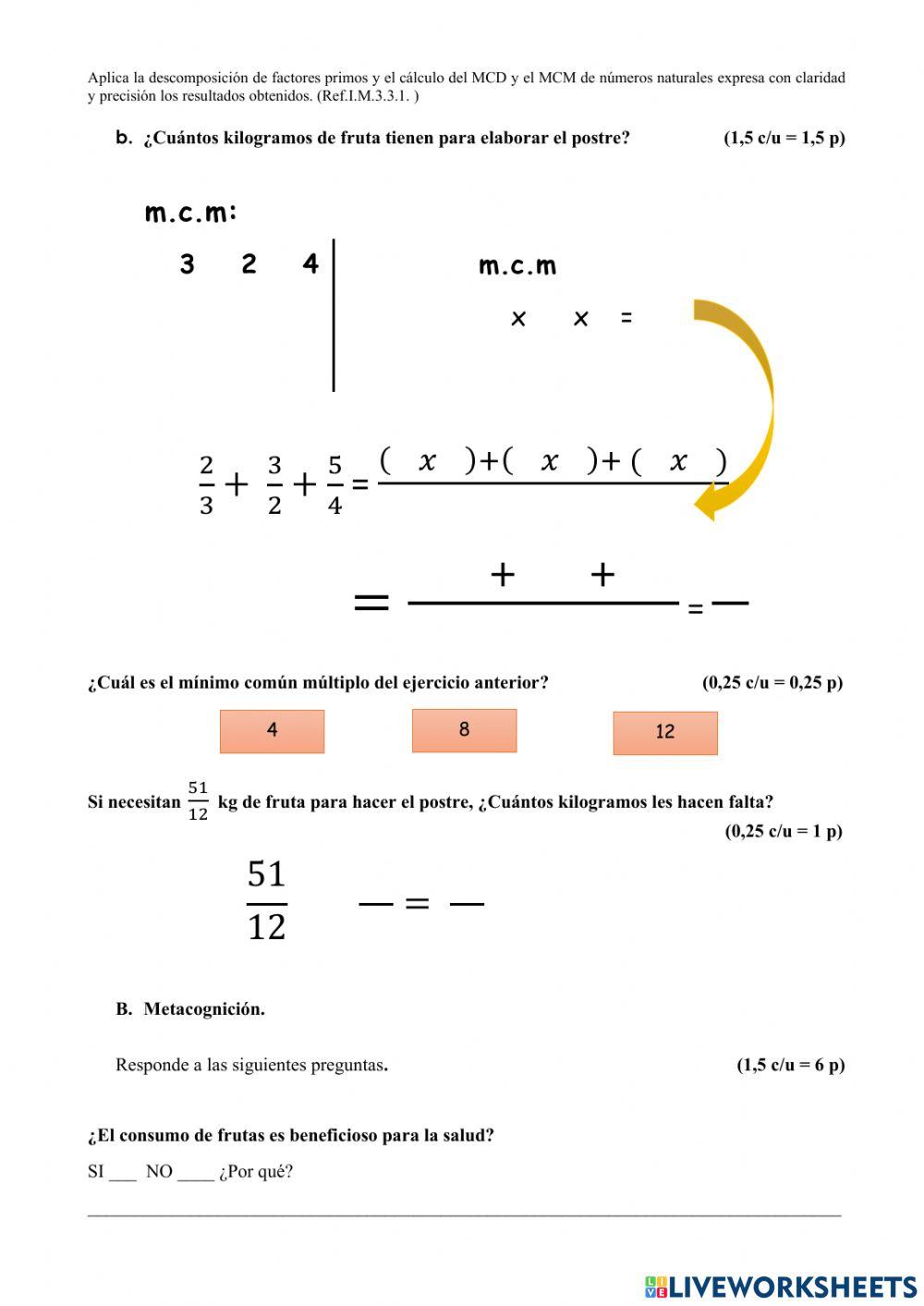 Evaluación 1er Quimestre