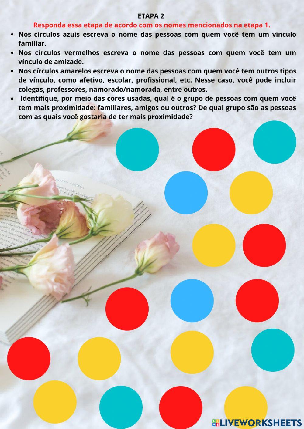 Projeto de vida: Mapa das Relações