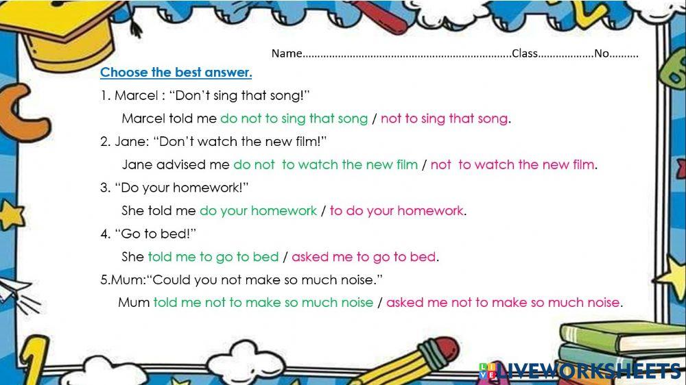 Reported (command request1)