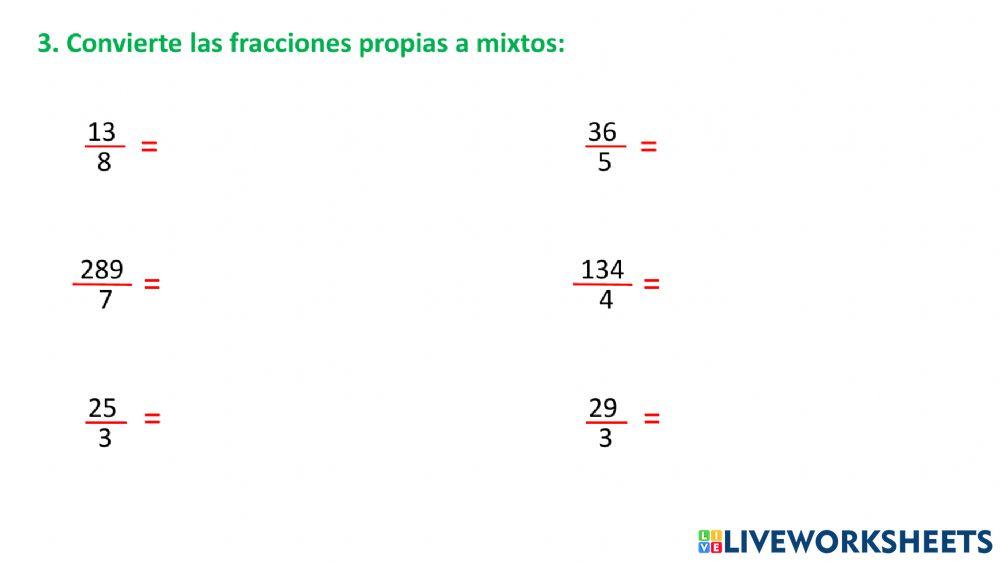 Fracciones Adición y Sustracción