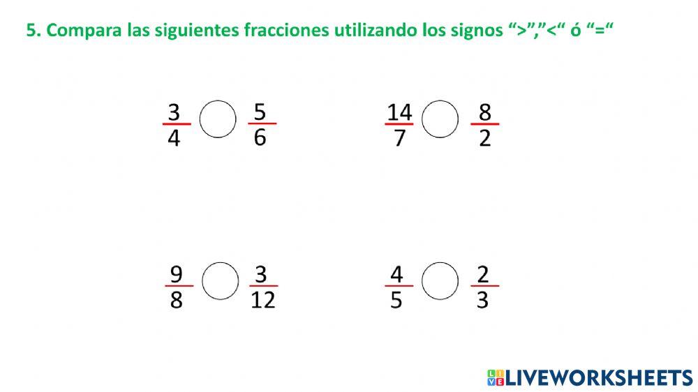 Fracciones Adición y Sustracción
