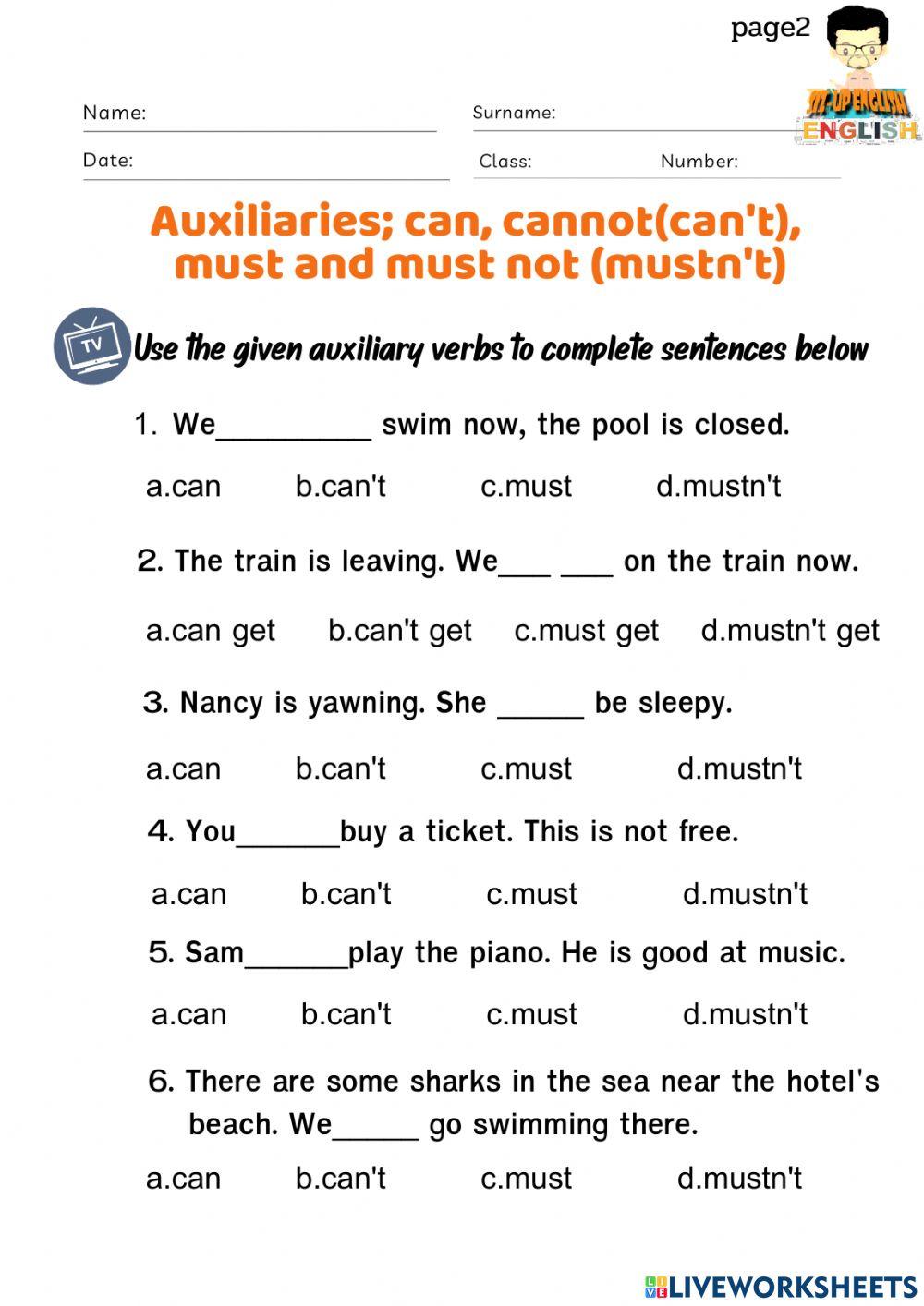 Auxiliary verb