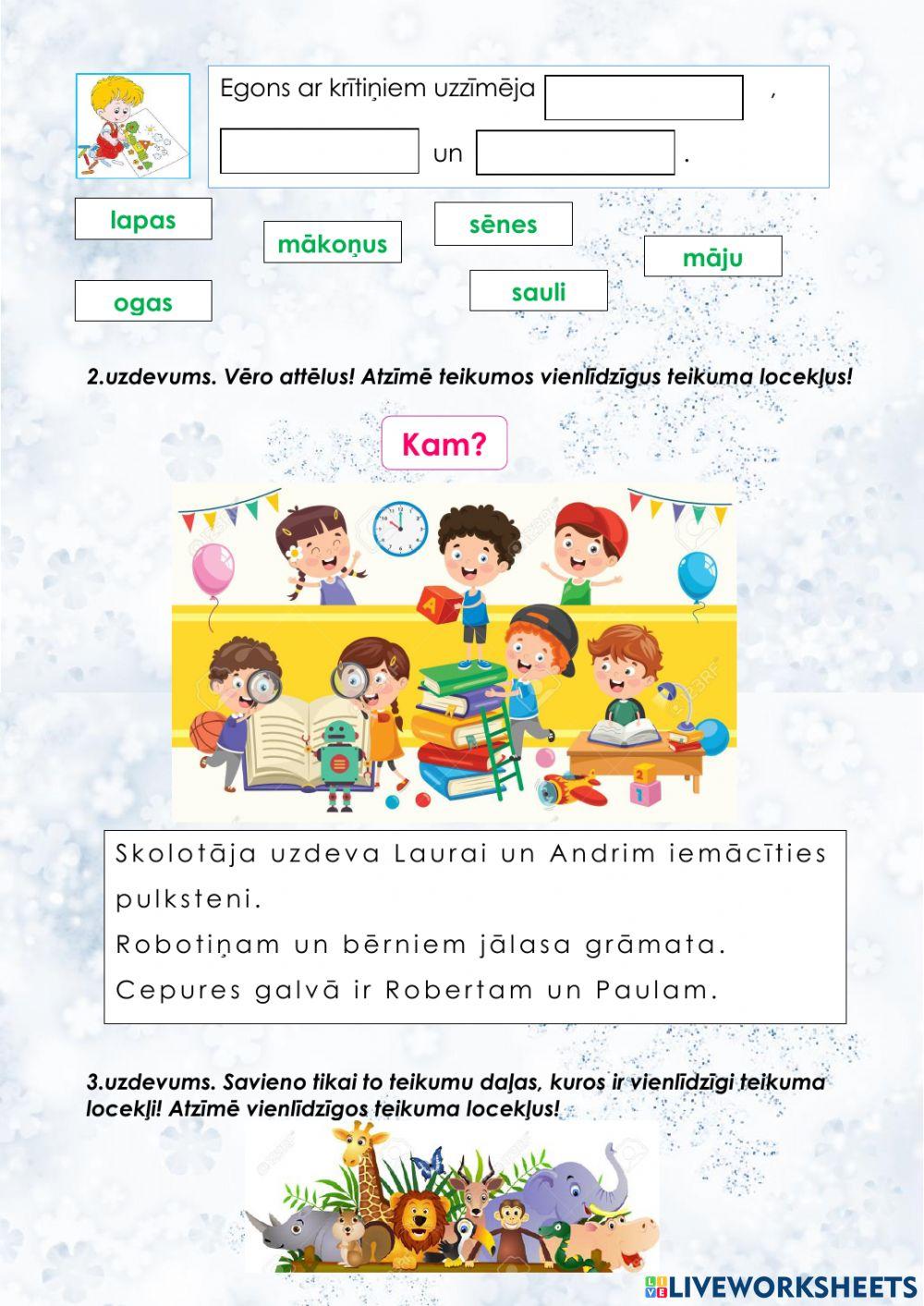 Vienlīdzīgi teikuma locekļi