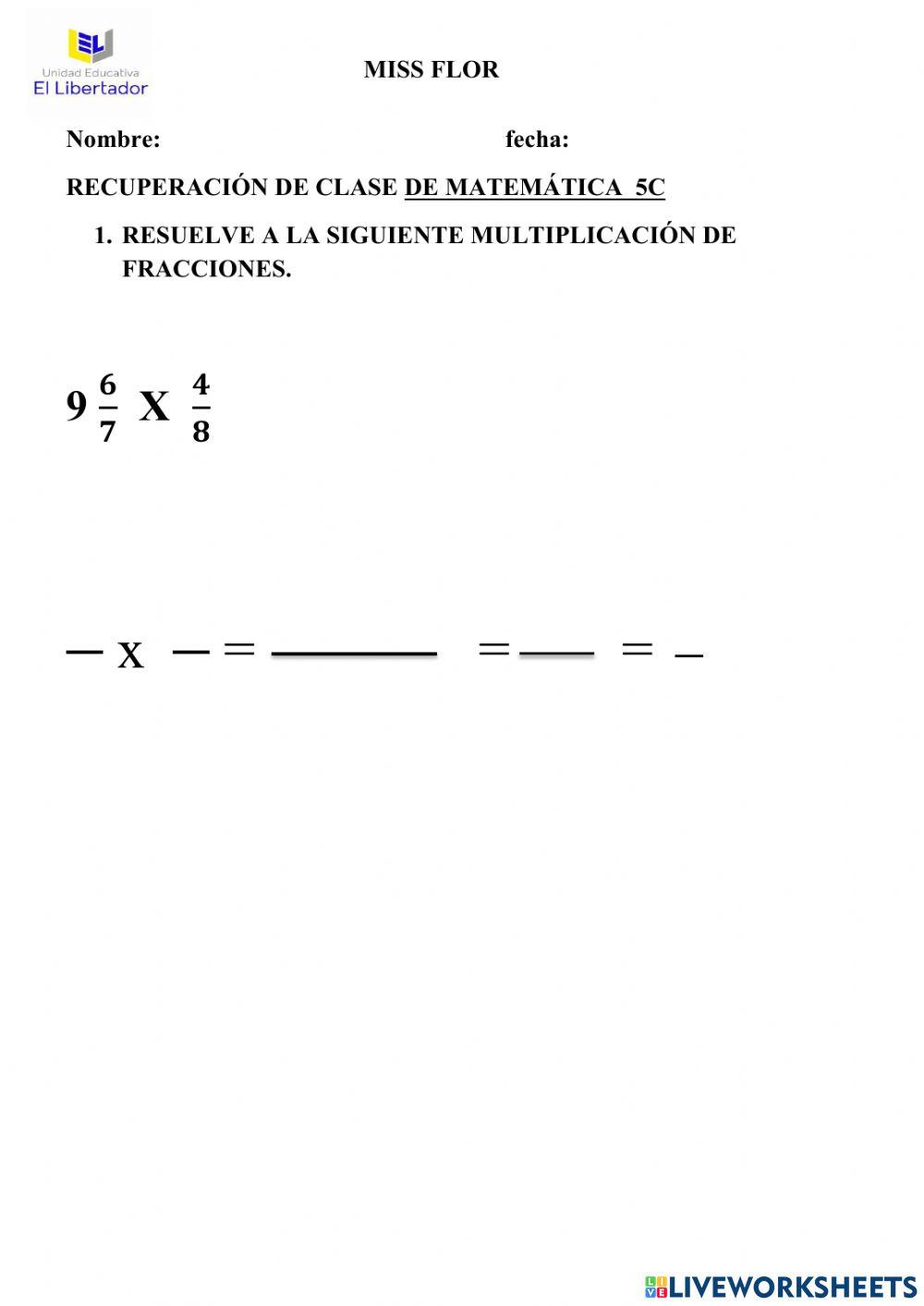 Recuperación clase 5C