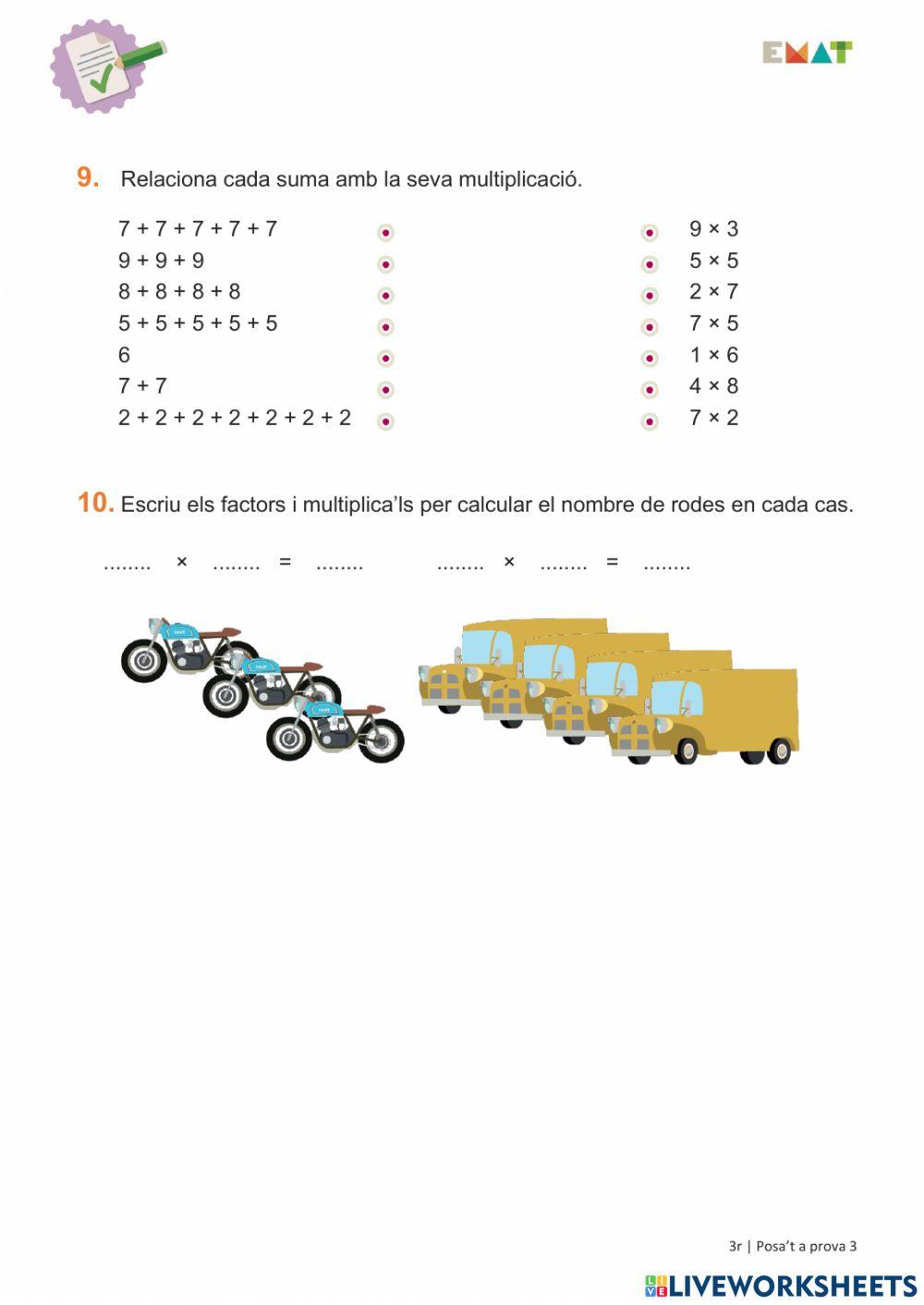 Posa't a prova 3-5. EMAT3