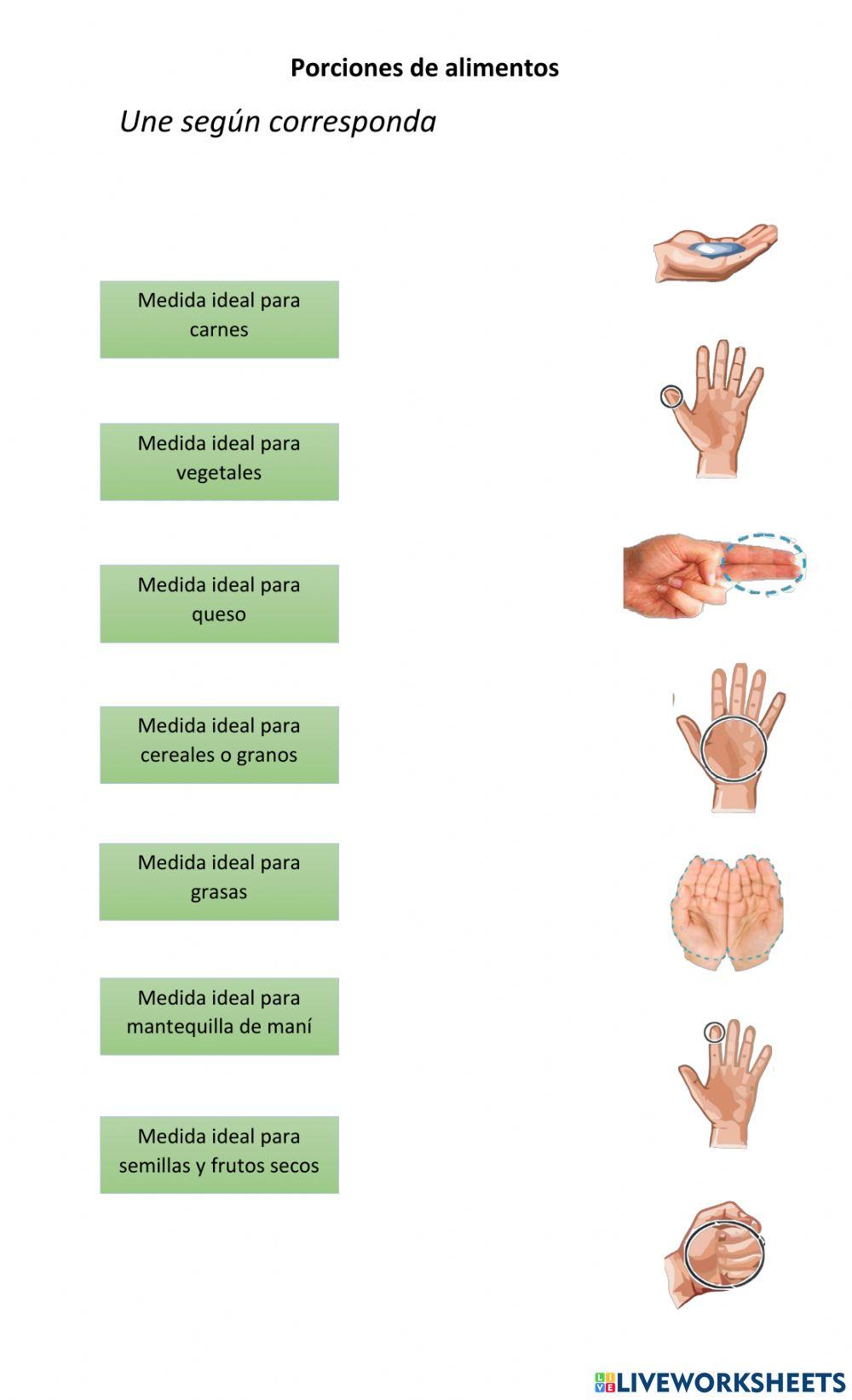 Porciones de alimentos