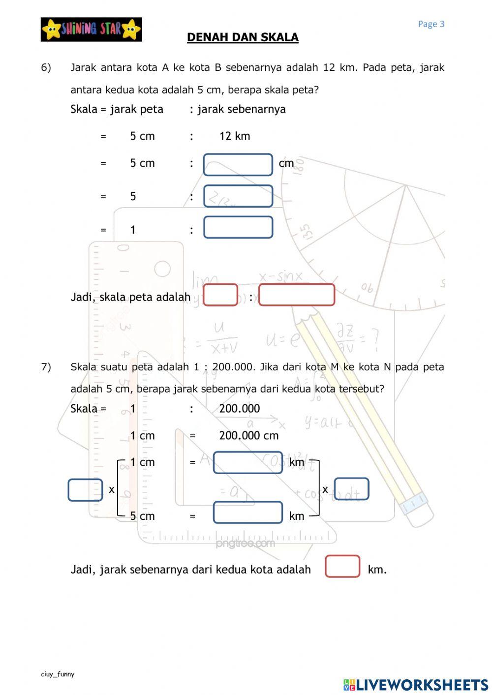 Denah dan skala